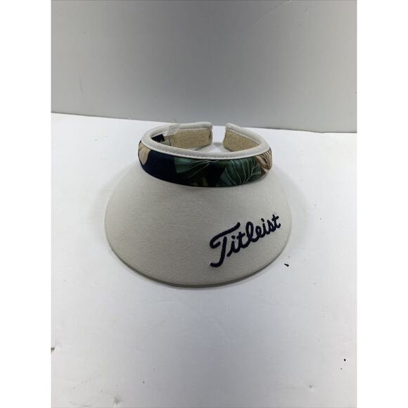 Womens Titleist Hawaiian Floral Golf Tennis Sun Visor Cushioned Cruise VTG Pics - Picture 2 of 8